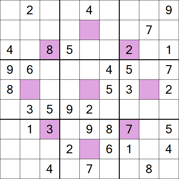 Asterisk Sudoku - Médio