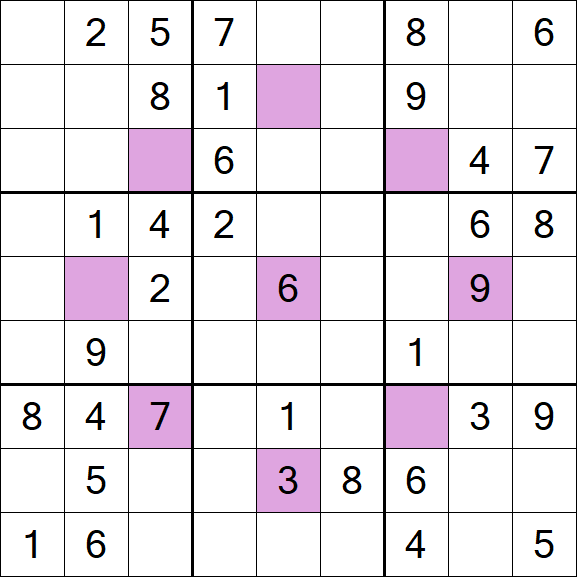 Asterisk Sudoku - Médio