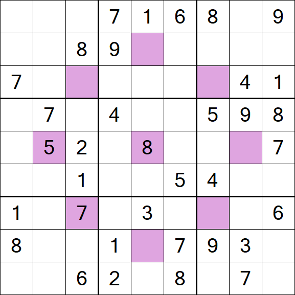 Asterisk Sudoku - Médio