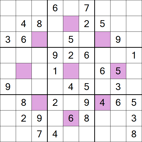 Asterisk Sudoku - Médio
