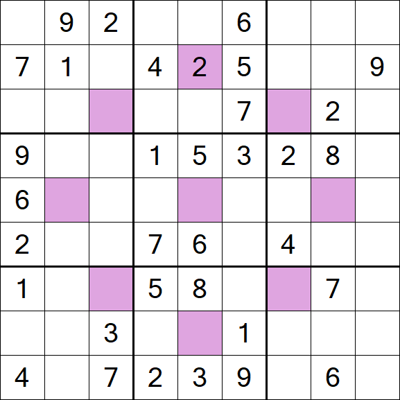 Asterisk Sudoku - Médio