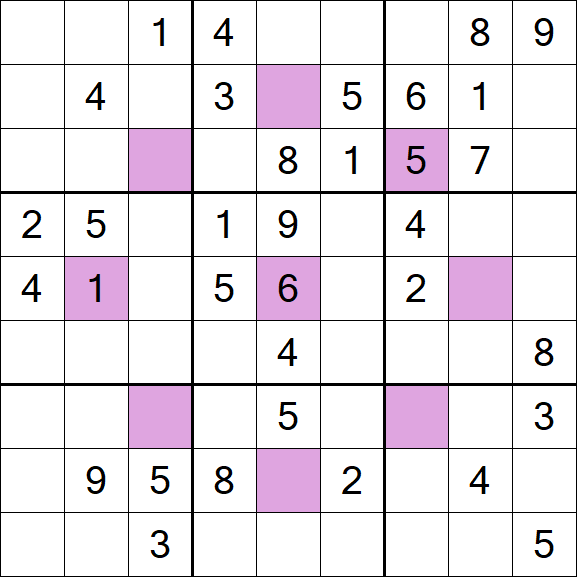 Asterisk Sudoku - Médio
