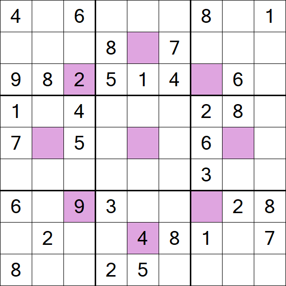 Asterisk Sudoku - Médio