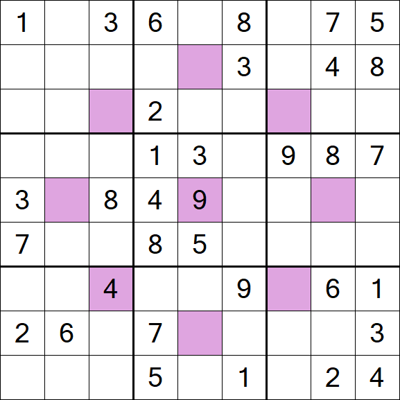 Asterisk Sudoku - Médio