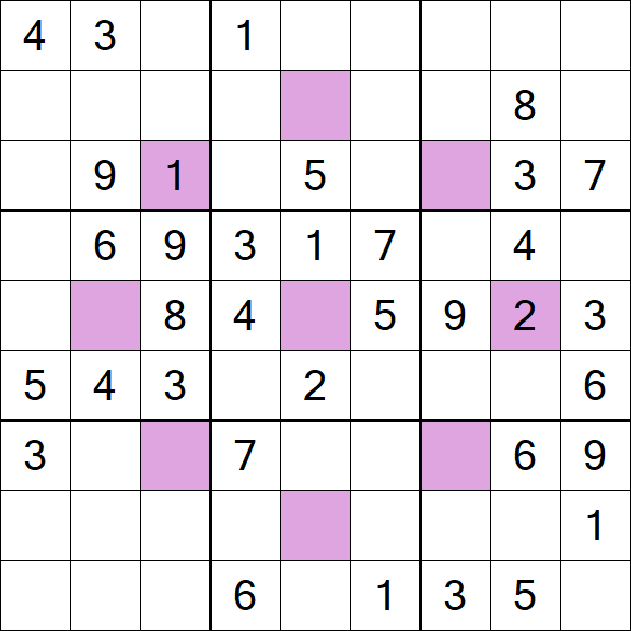 Asterisk Sudoku - Médio