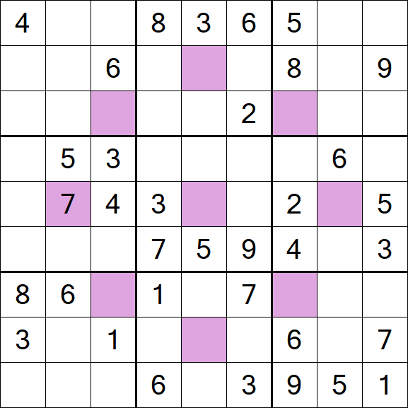 Asterisk Sudoku - Médio