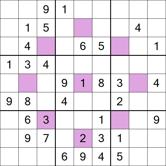 Asterisk Sudoku - Médio