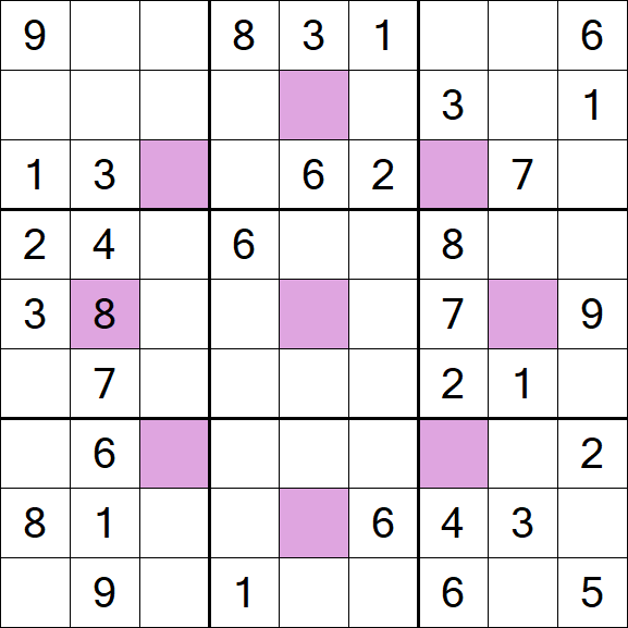 Asterisk Sudoku - Médio