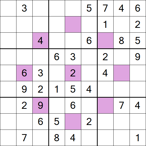Asterisk Sudoku - Médio
