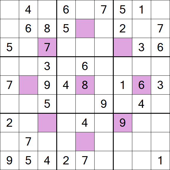 Asterisk Sudoku - Médio