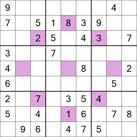 Asterisk Sudoku - Médio