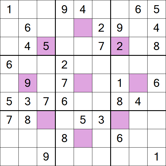 Asterisk Sudoku - Médio