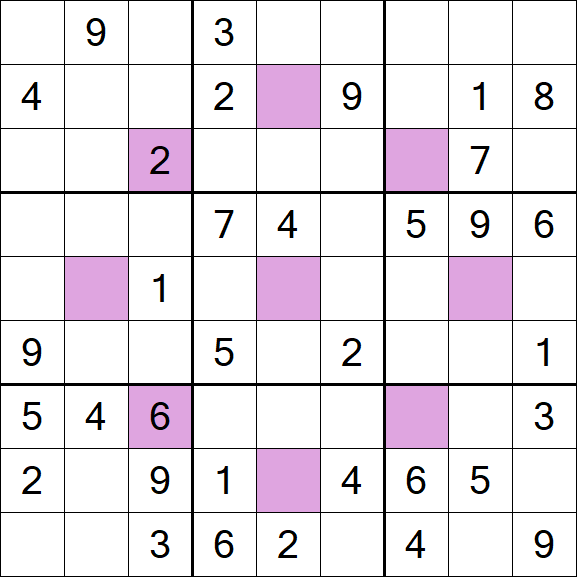 Asterisk Sudoku - Médio