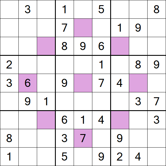 Asterisk Sudoku - Médio
