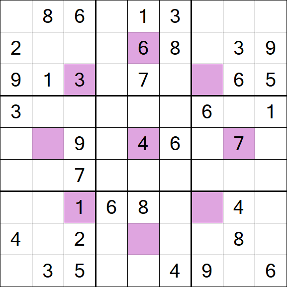 Asterisk Sudoku - Médio