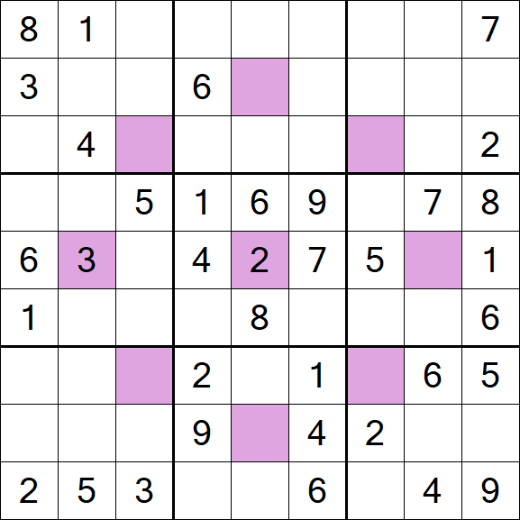 Asterisk Sudoku - Médio