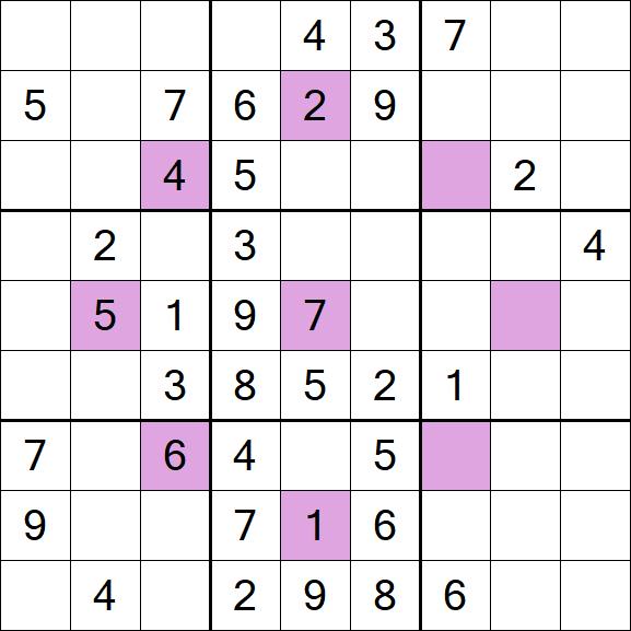 Asterisk Sudoku - Medio