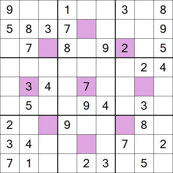 Asterisk Sudoku - Medium