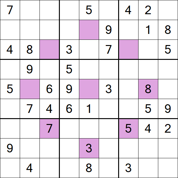 Asterisk Sudoku - Medium