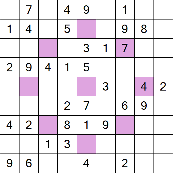 Asterisk Sudoku - Medium