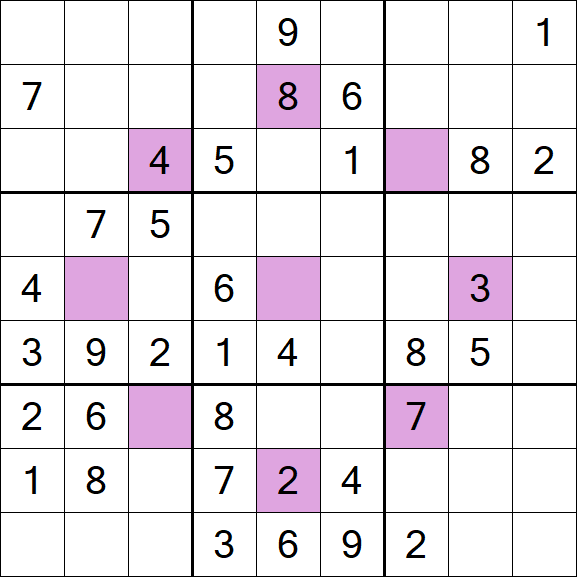 Asterisk Sudoku - Medium