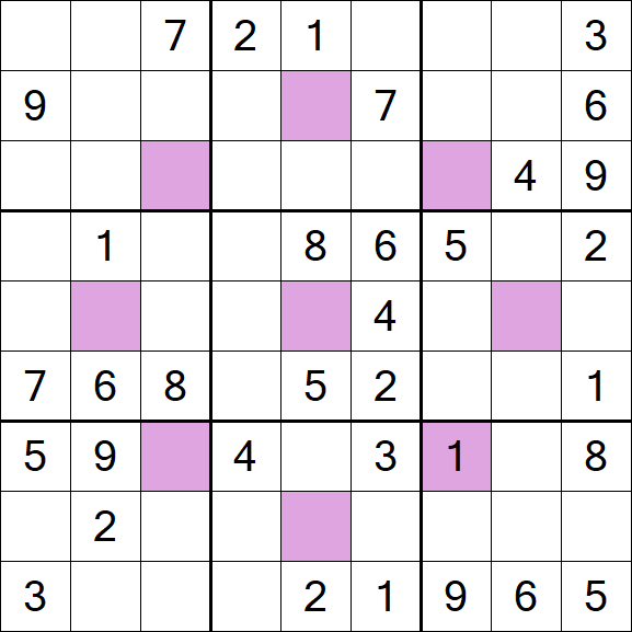 Asterisk Sudoku - Medium