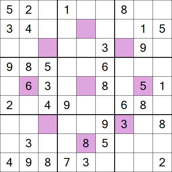 Asterisk Sudoku - Medium