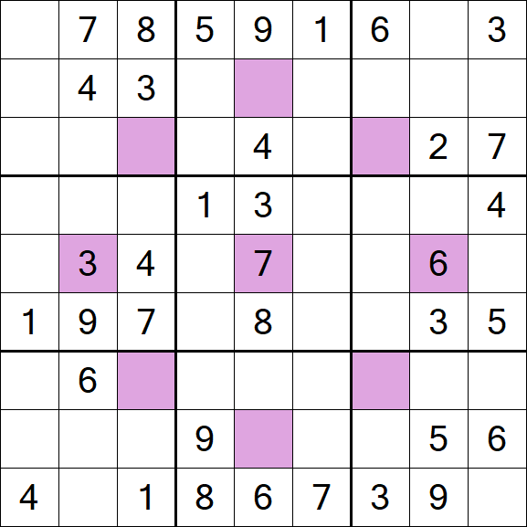 Asterisk Sudoku - Medium