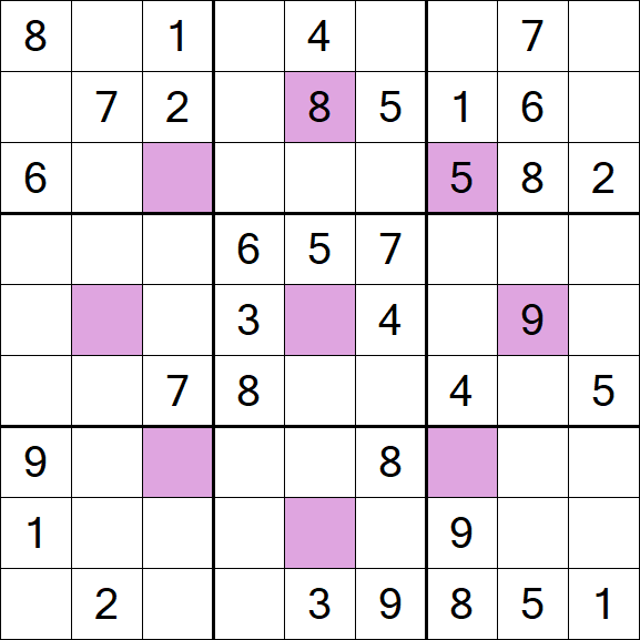 Asterisk Sudoku - Medium