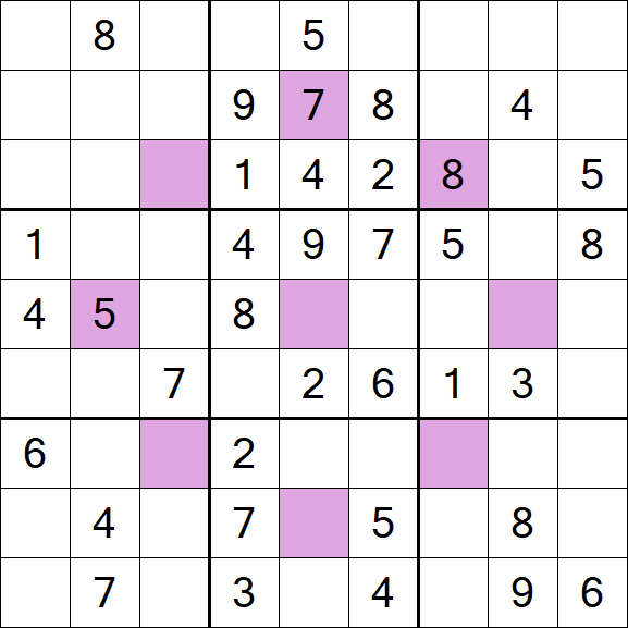 Asterisk Sudoku - Medium