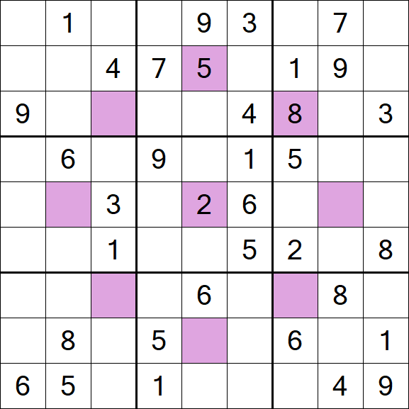 Asterisk Sudoku - Medium
