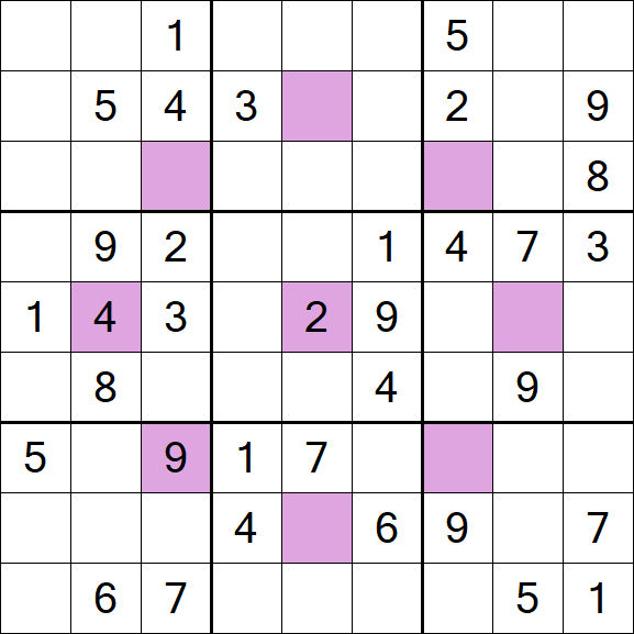 Asterisk Sudoku - Medium
