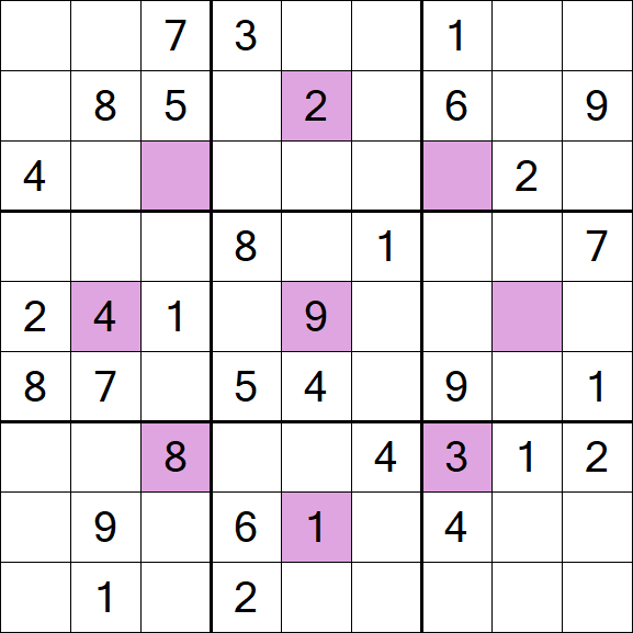 Asterisk Sudoku - Mittel