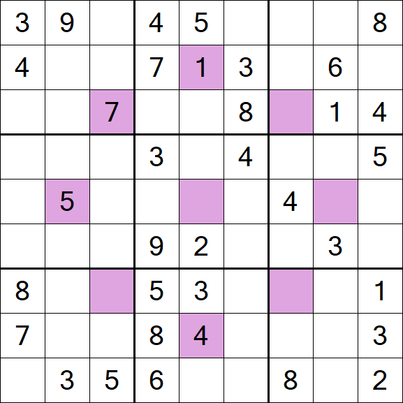 Asterisk Sudoku - Medium