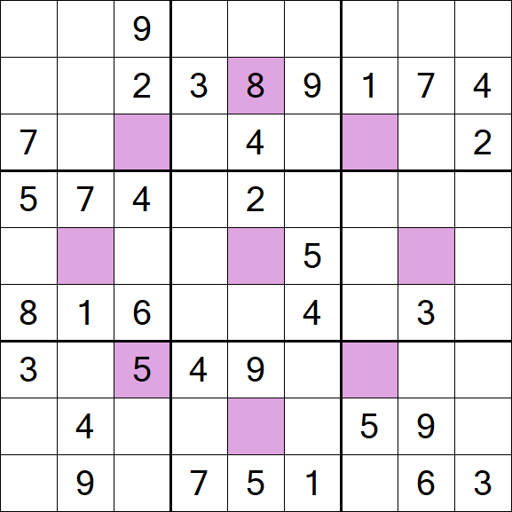 Asterisk Sudoku - Medium