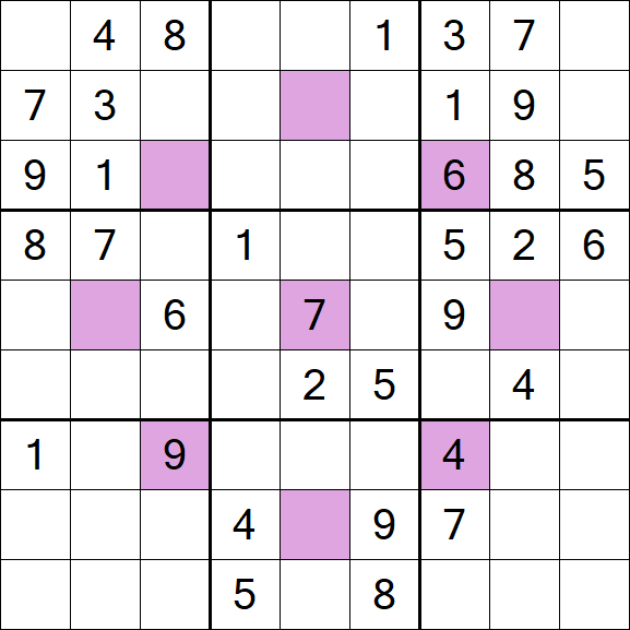 Asterisk Sudoku - Medium