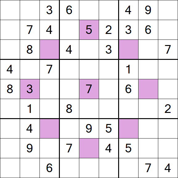 Asterisk Sudoku - Medium