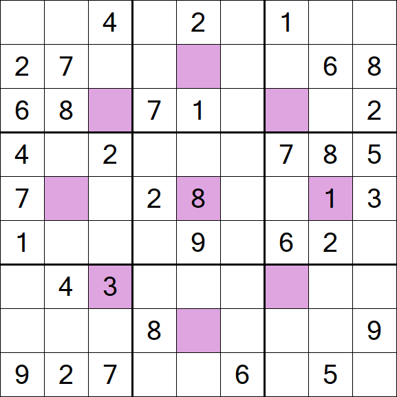 Asterisk Sudoku - Medium