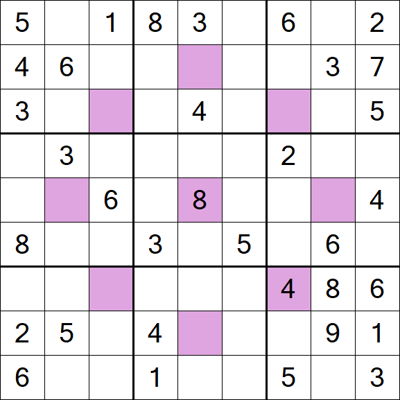 Asterisk Sudoku - Medium