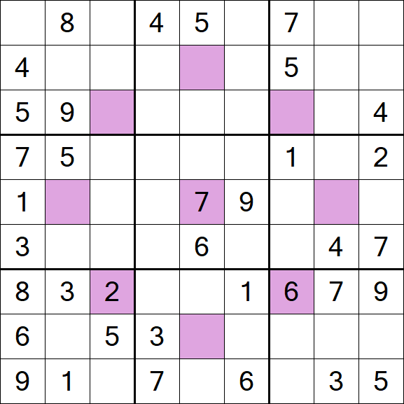 Asterisk Sudoku - Medium