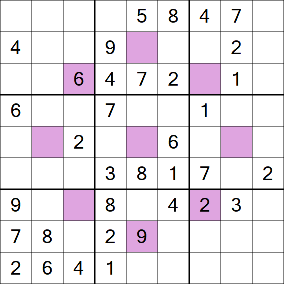 Asterisk Sudoku - Medium