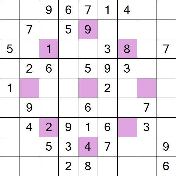 Asterisk Sudoku - Medium