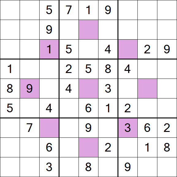 Asterisk Sudoku - Medium