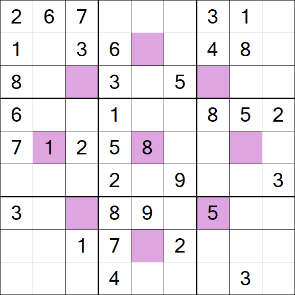 Asterisk Sudoku - Mittel