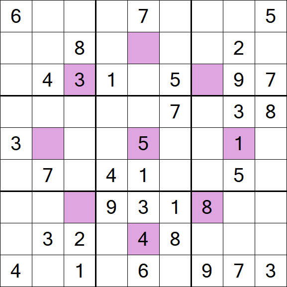 Asterisk Sudoku - Medium