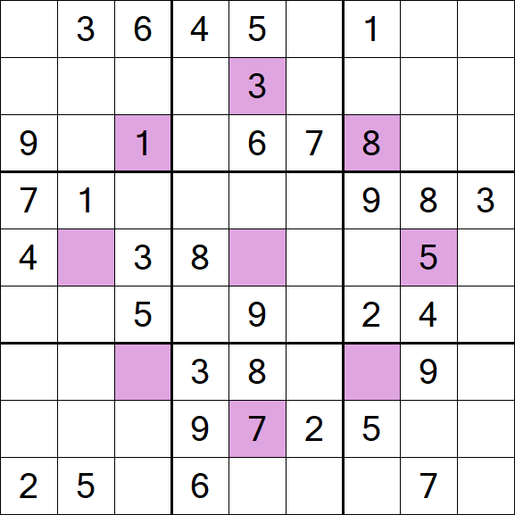 Asterisk Sudoku - Medium