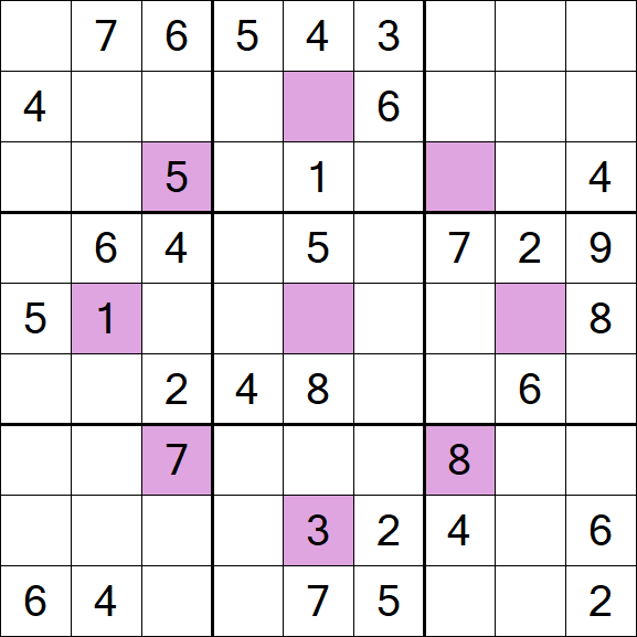 Asterisk Sudoku - Medium
