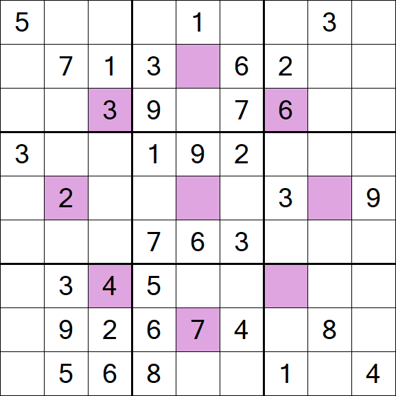Asterisk Sudoku - Medium