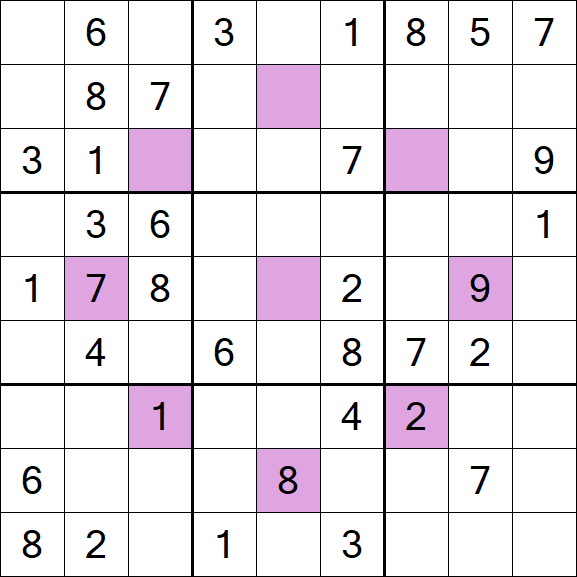 Asterisk Sudoku - Medium