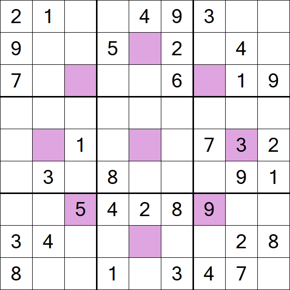 Asterisk Sudoku - Medium